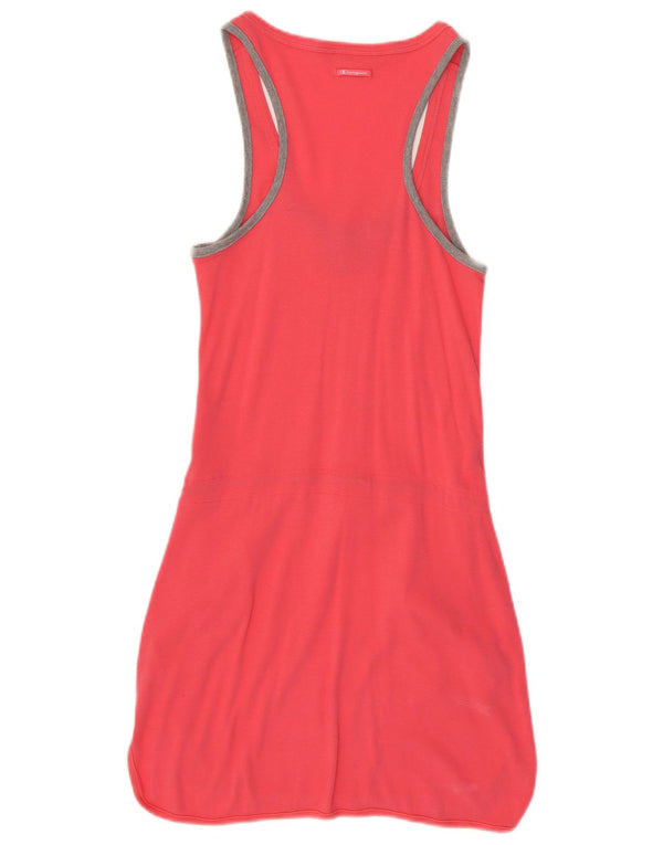 Champion Vestido Camiseta Sin Mangas Para Mujer UK 42 Algodón Rosa Medio