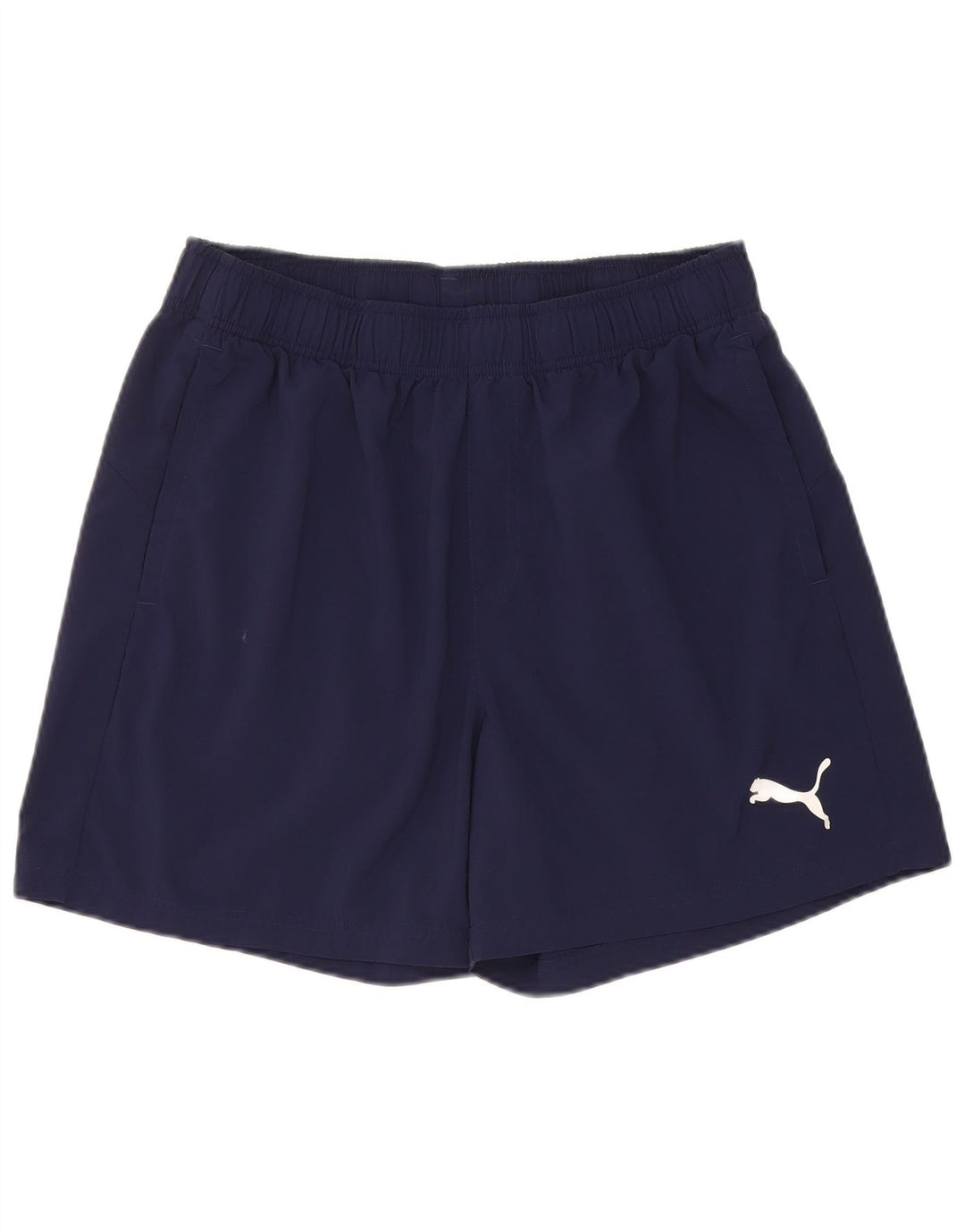 Puma Pantalones cortos deportivos para hombre grande poliéster azul marino