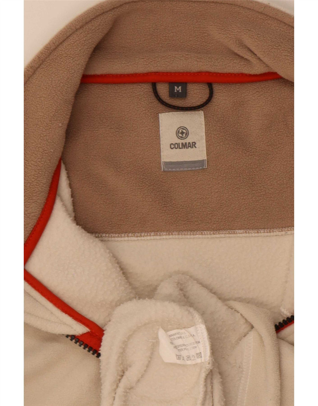 Colmar Hombre Jersey De Forro Polar Con Cremallera Y Cuello Medio Poliéster Beige