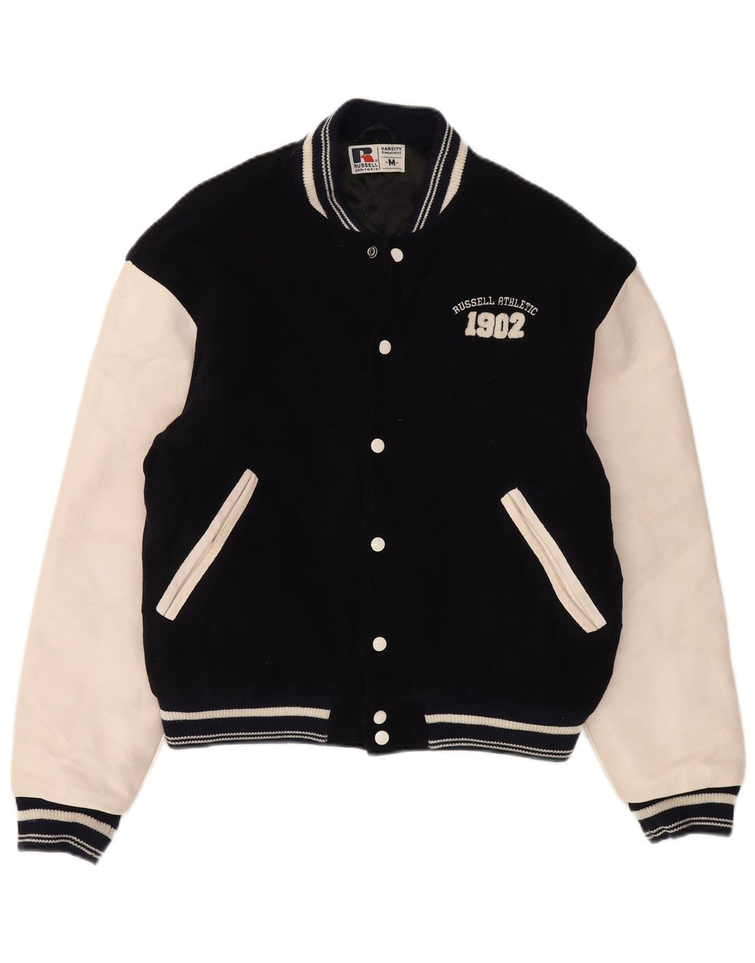 Russell Athletic Chaqueta universitaria para hombre UK 38 Medium Azul marino College