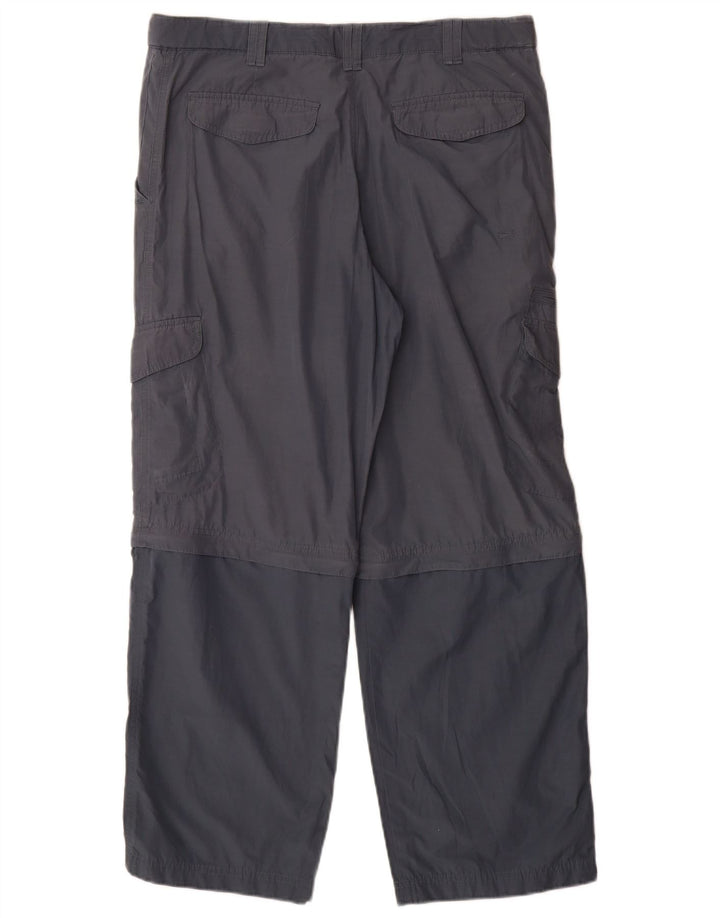 Marks & Spencer Pantalón cargo azul Harbor para hombre W34 L29 Bloque de color azul marino