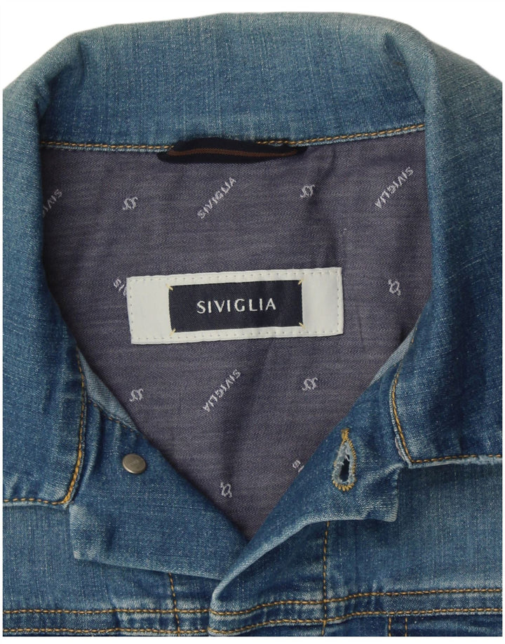 SIVIGLIA Chaleco vaquero para hombre UK 38 Azul medio