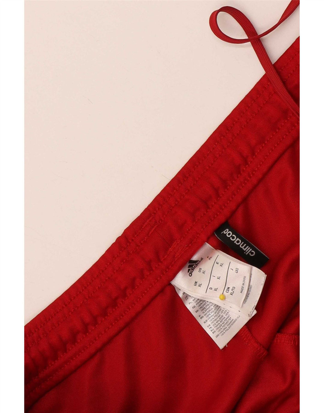 Adidas Hombre Climacool Pantalones De Chándal XL Rojo Colorblock Poliéster