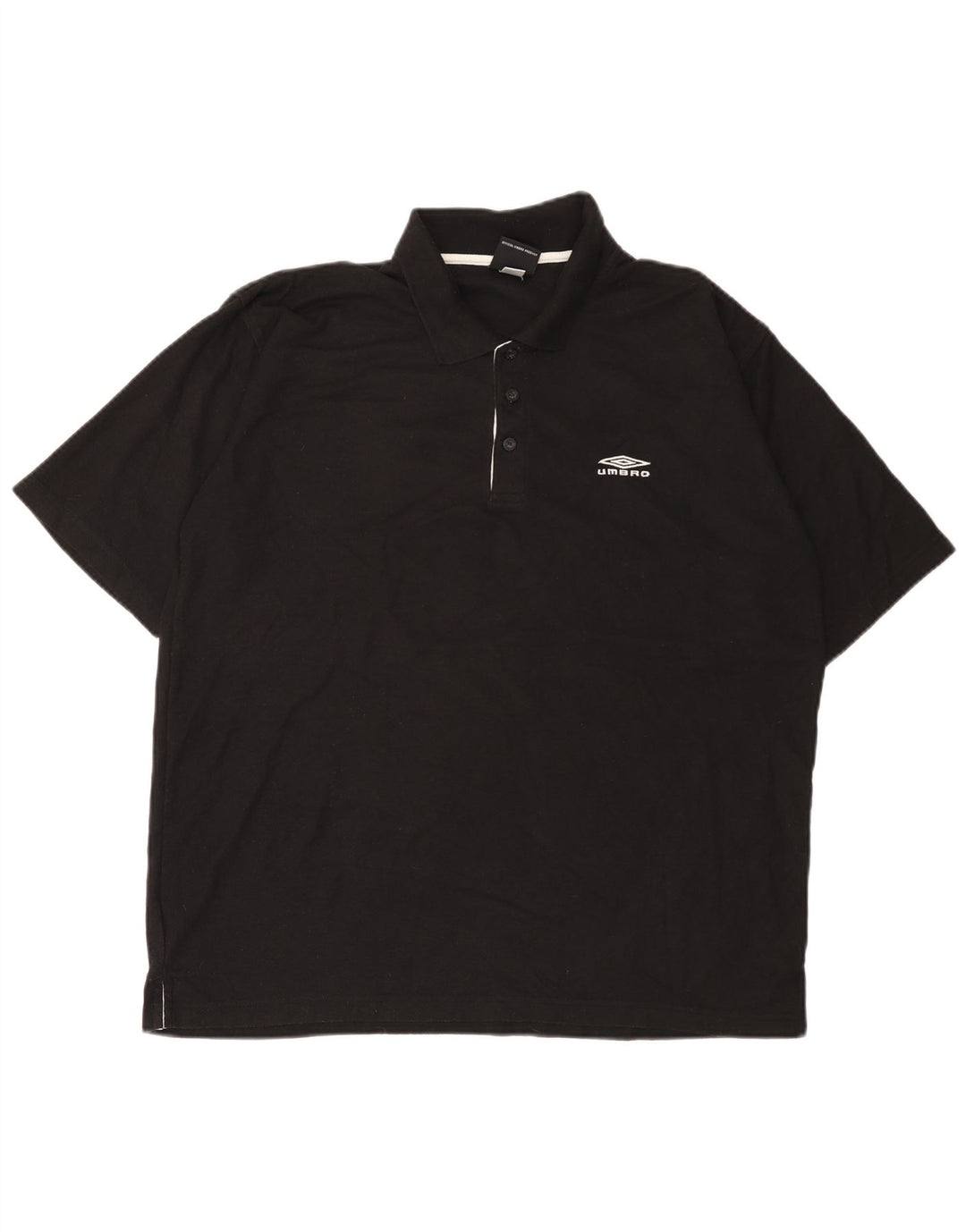 Polo Umbro Hombre XL Poliéster Negro