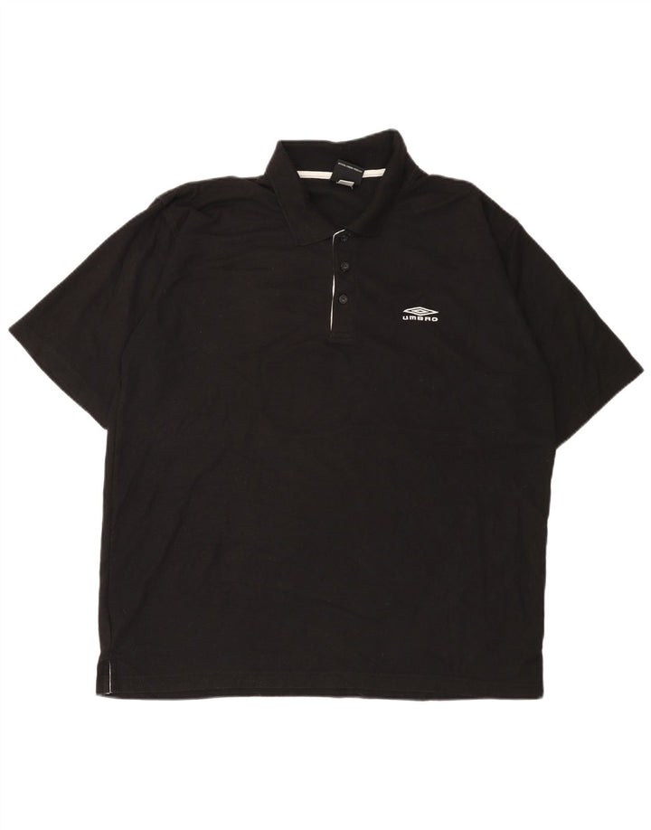 Polo Umbro Hombre XL Poliéster Negro