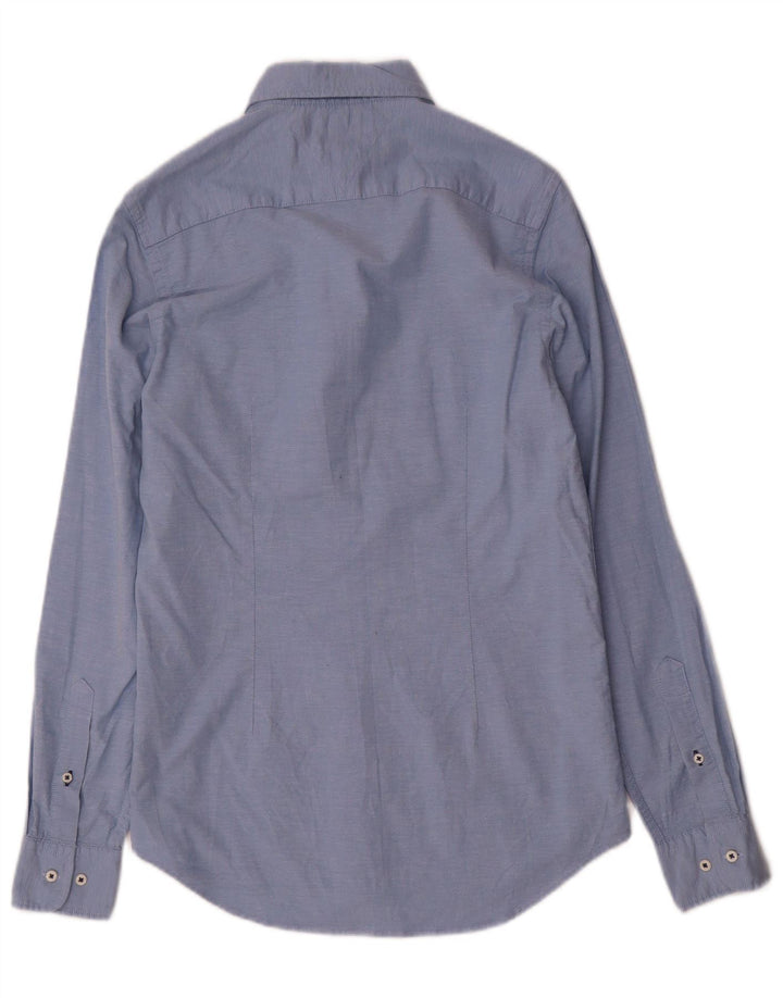 Camisa Tommy Hilfiger Hombre Slim Fit Algodón Azul Pequeño