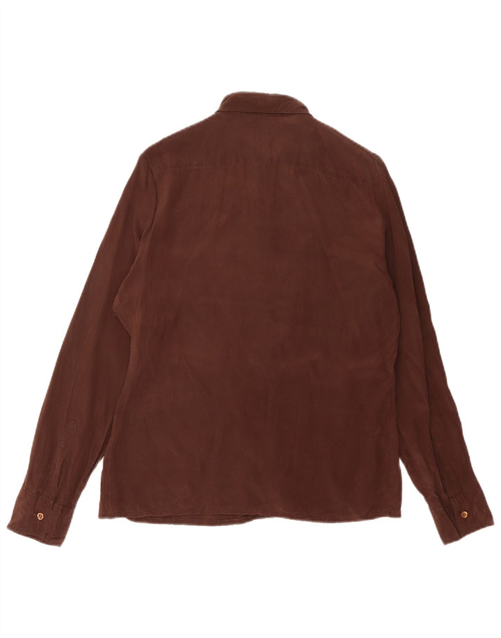 Camisa de mujer Franck Olivier IT 44 Seda marrón medio