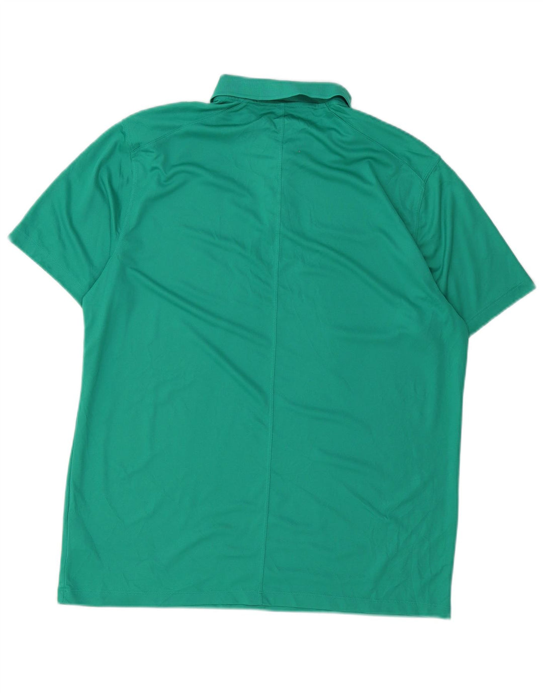 NIKE Polo Dri Fit para hombre, poliéster verde grande