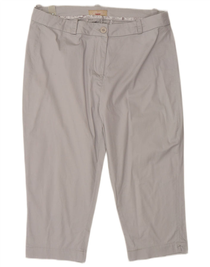 Pantalones Capri Mujer Carrera W34 L19 Gris