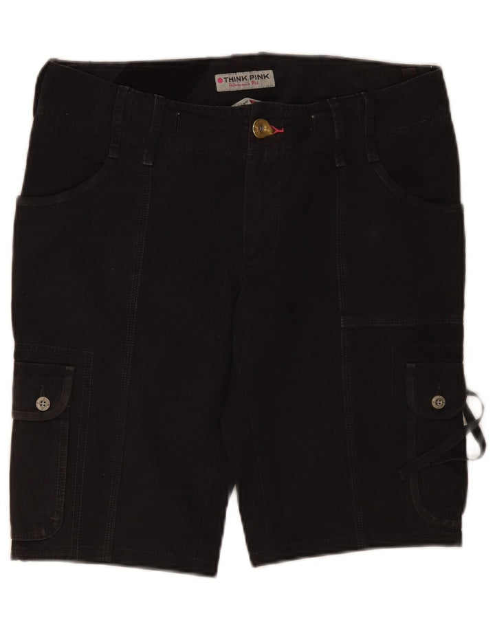 Pantalones cortos tipo cargo para mujer Think Pink IT 46 Large W34 Algodón gris