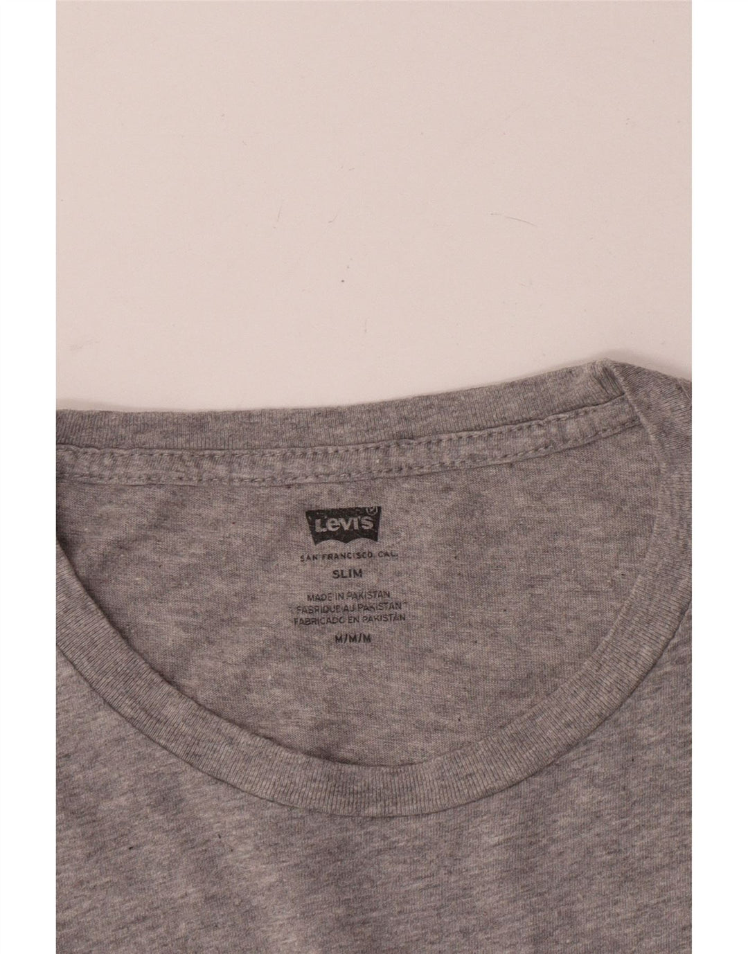 Levi's Camiseta ajustada con gráfico para mujer UK 44 Gris medio