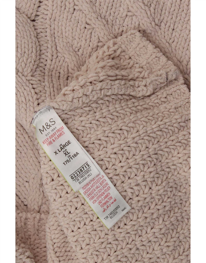 Marks & Spencer Jersey extragrande con cuello de tortuga para mujer UK 40 XL Beige