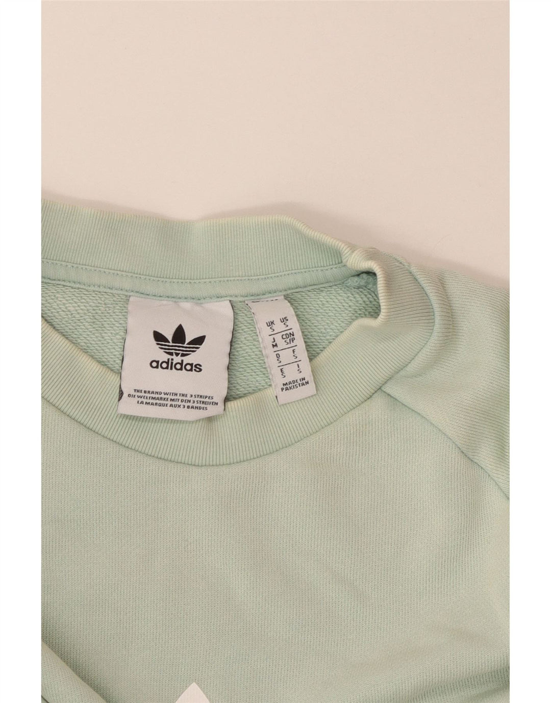 Adidas Hombre Graphic Sudadera Jumper Small Turquesa Algodón