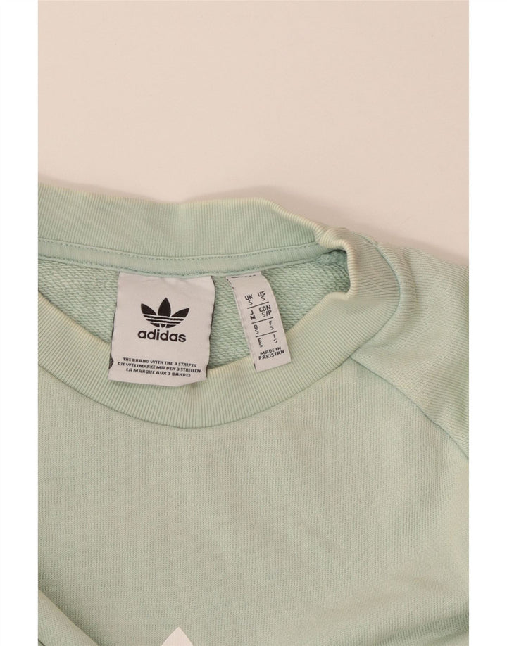 Adidas Hombre Graphic Sudadera Jumper Small Turquesa Algodón