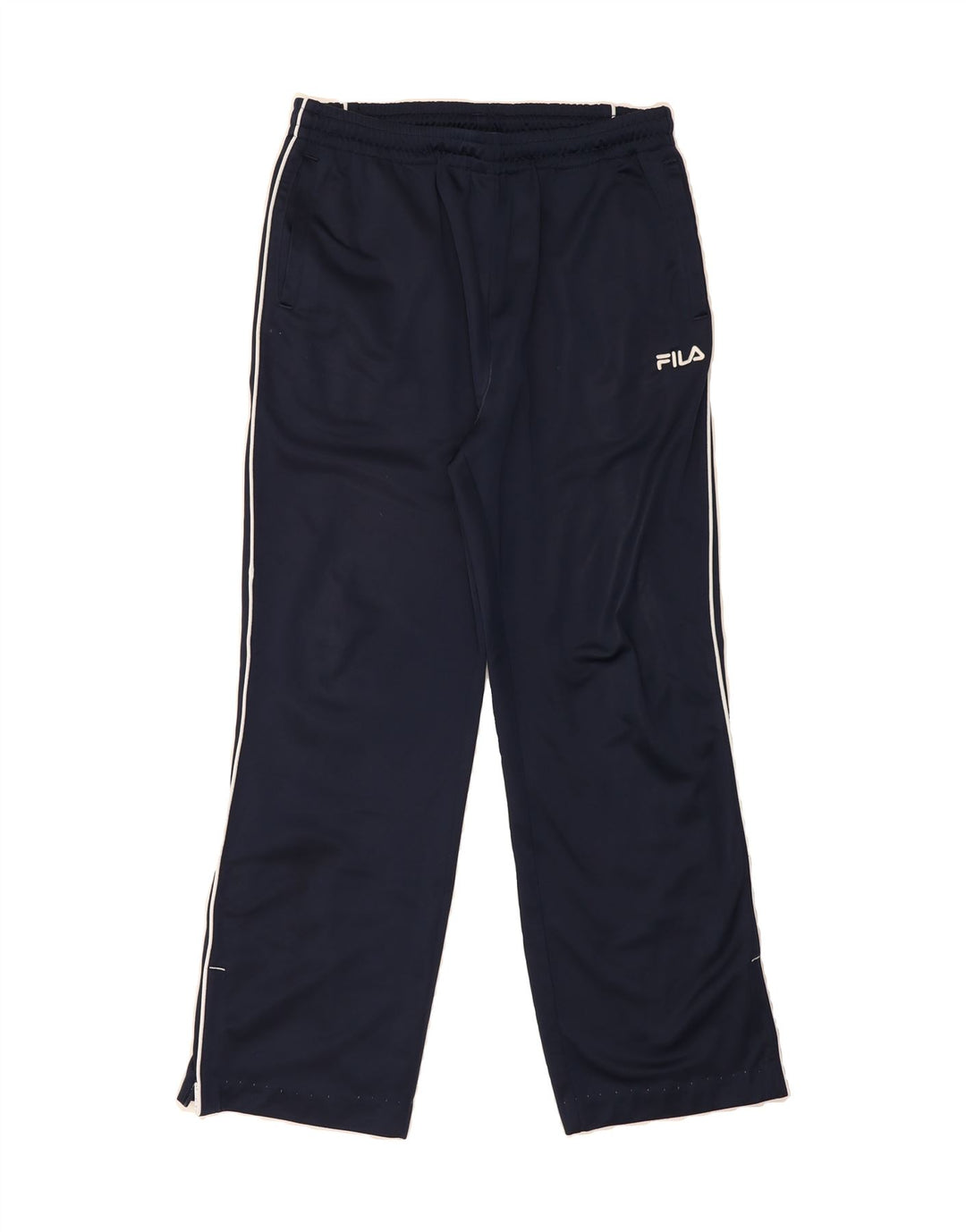 FILA Mens Graphic Tracksuit Trousers Medium  Navy Blue Polyester Vintage Fila and Second-Hand Fila from Messina Hembry 