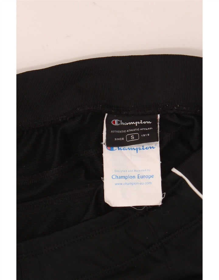 Champion Mujer Chándal Pantalones Joggers UK 10 Small Negro Poliéster
