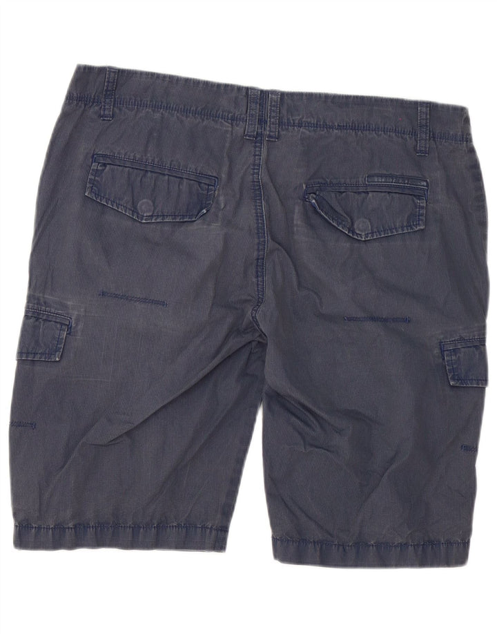 Shorts cargo Calvin Klein para hombre W33 Algodón a rayas azul marino mediano