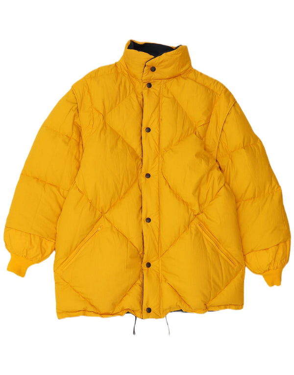 DOLOMITE Chaqueta acolchada reversible para hombre UK 42 XL Algodón amarillo