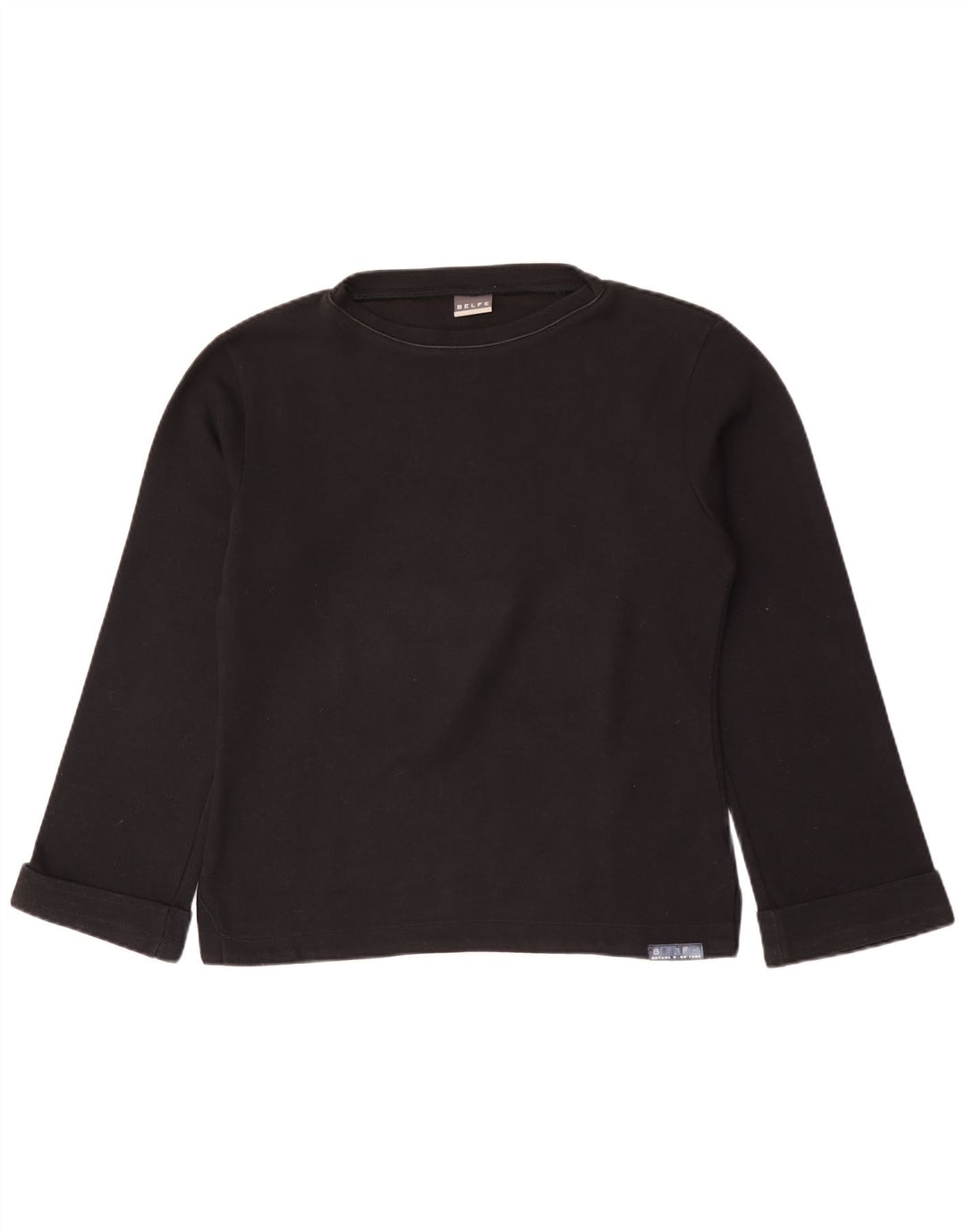 Belfe Top Mujer Manga Larga UK 40 Mediano Poliéster Negro