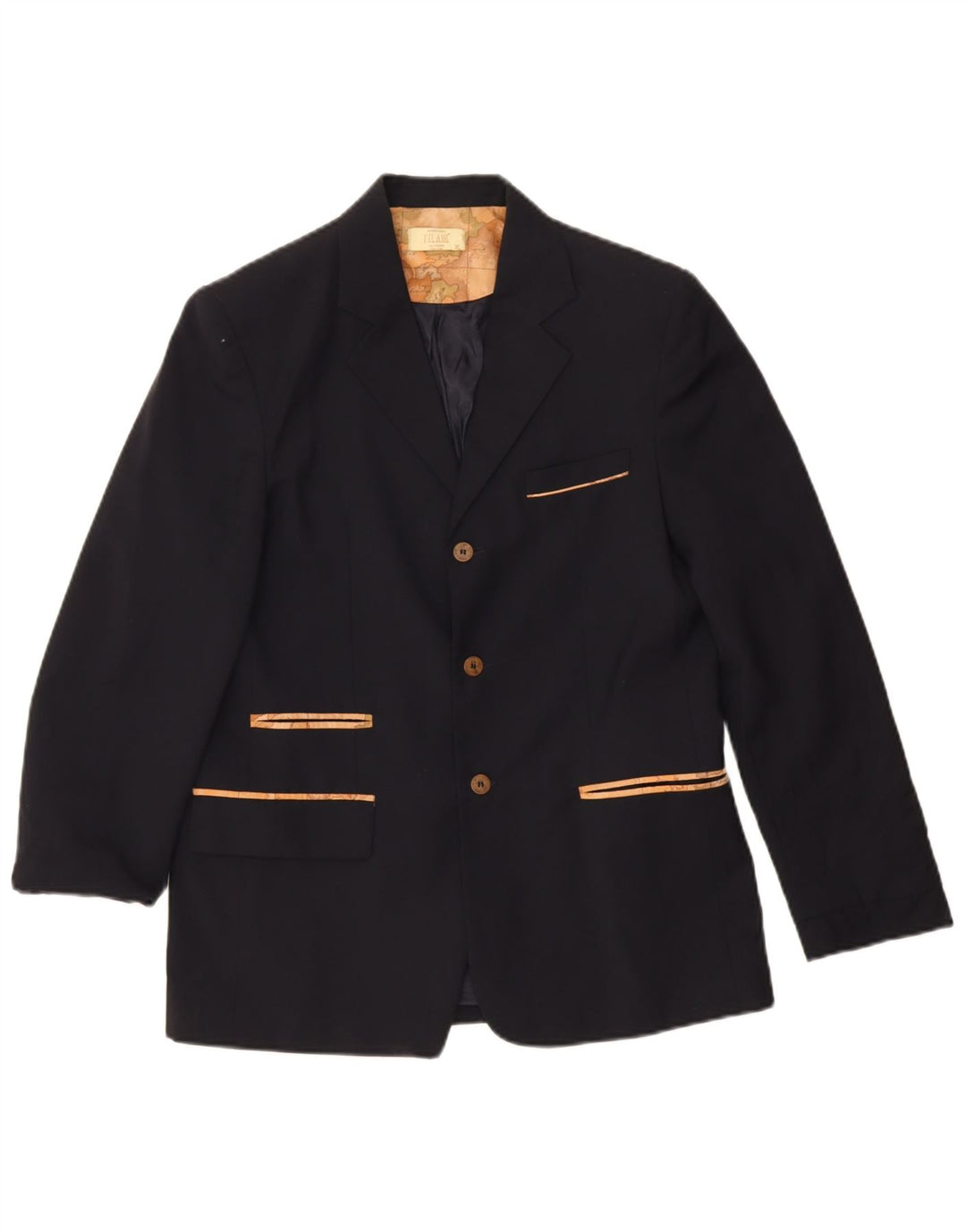 ALVIERO MARTINI Chaqueta Blazer de 3 Botones para Niño 13-14 Años XL Azul Marino