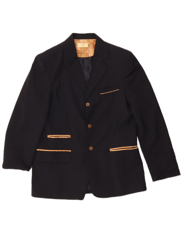 ALVIERO MARTINI Chaqueta Blazer de 3 Botones para Niño 13-14 Años XL Azul Marino