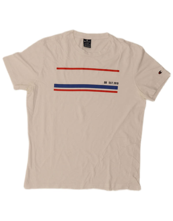 Champion Camiseta Gráfica para Hombre Top Grande Blanco