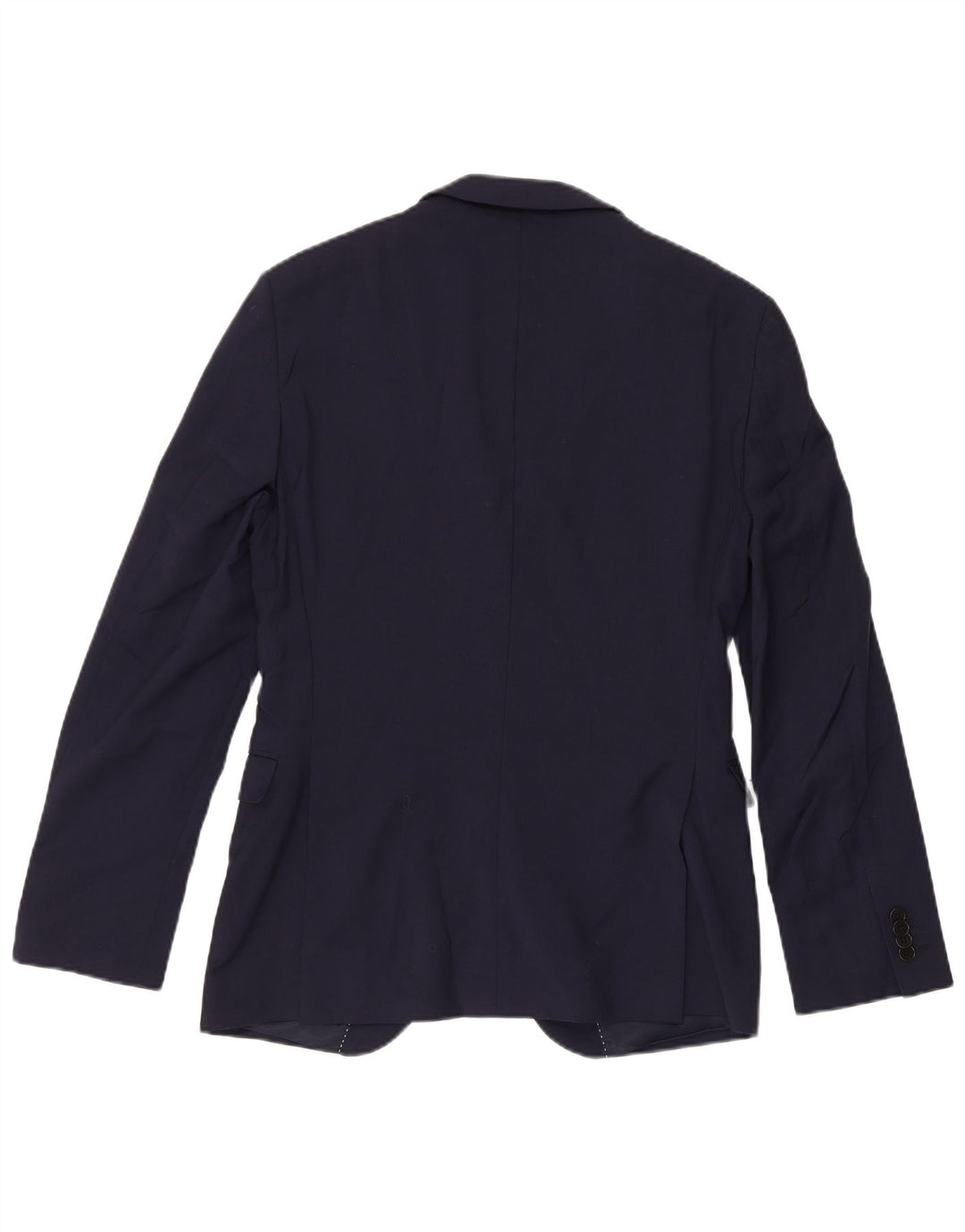 Dkny Chaqueta tipo blazer de 2 botones para hombre, corte entallado, lana azul marino mediana, Reino Unido 38