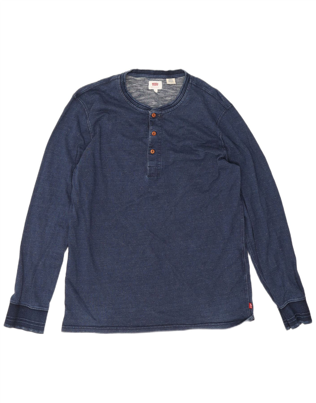 Levi's Top de manga larga para hombre de algodón azul marino grande