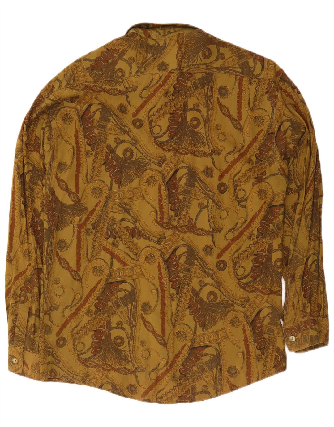 Tipo' S Camisa gráfica para hombre de viscosa caqui grande