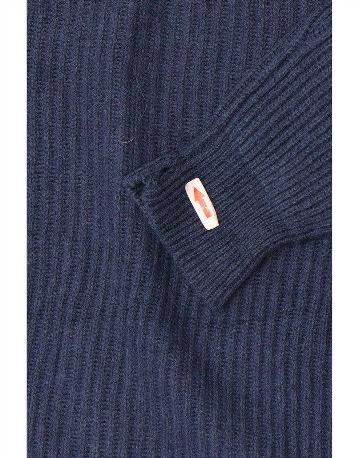 Massimo Dutti Cárdigan Corto Extragrande para Mujer UK 10 Small Azul Marino