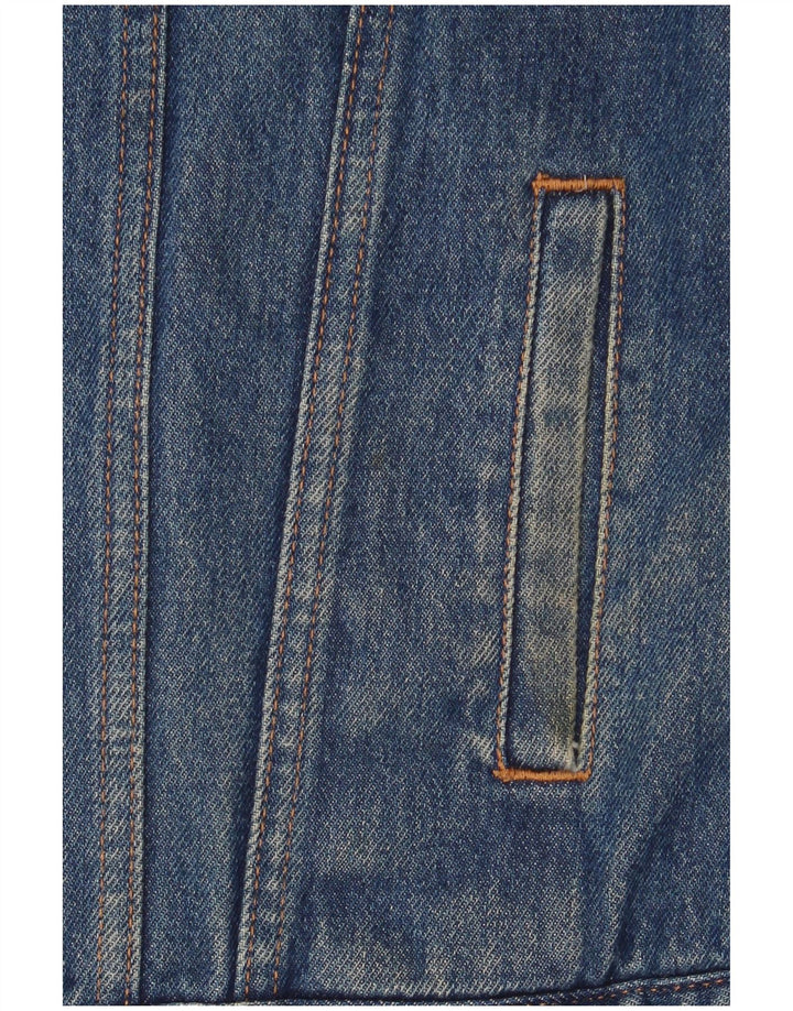 Levi's Chaqueta Sherpa Vaquera para Mujer Reino Unido 44 Algodón Azul Medio