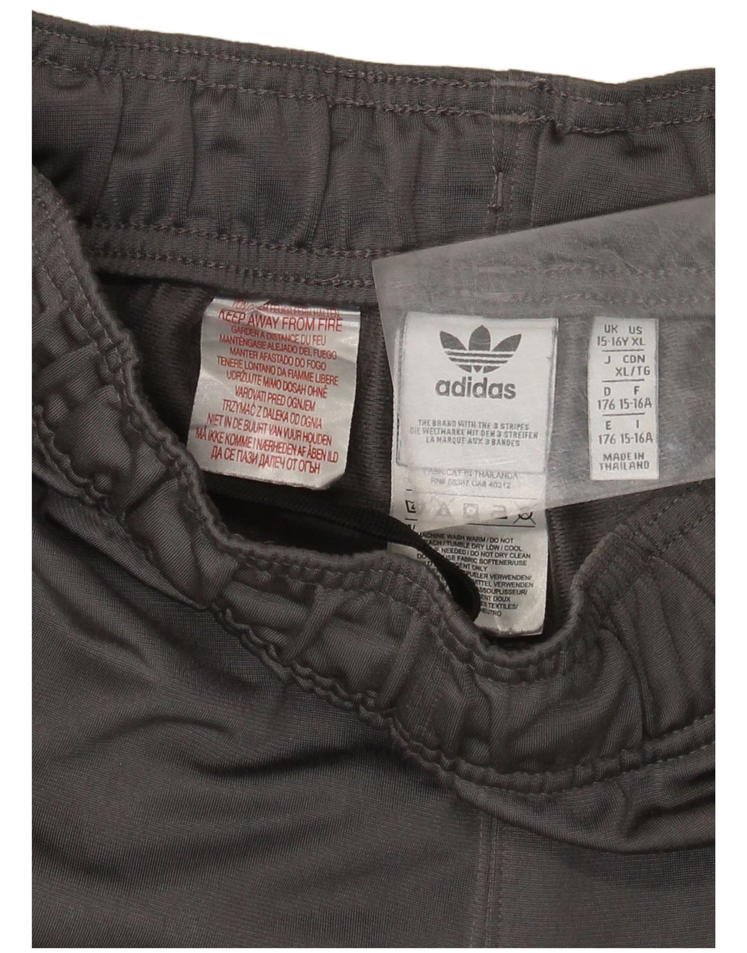 Adidas Pantalón Chándal Niño Joggers 15-16 Años Gris Poliéster