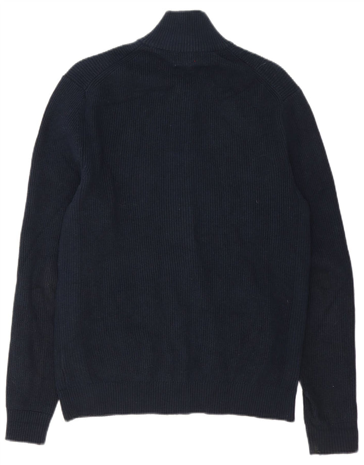 Marks & Spencer - Cárdigan para hombre, talla pequeña, algodón azul marino