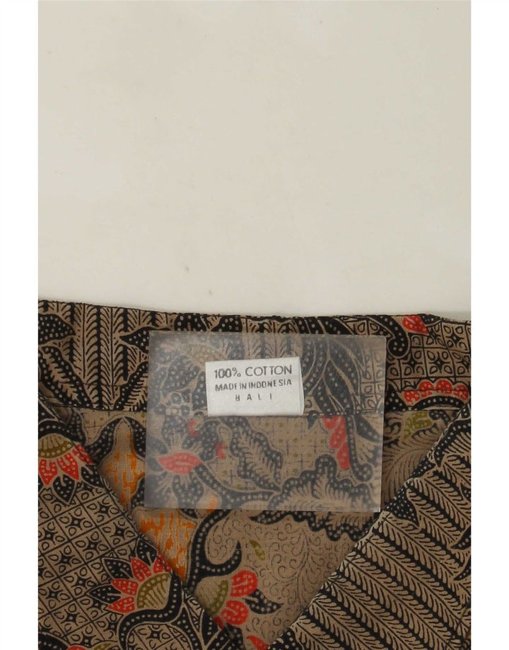 Alit Astika Camisa de manga corta con estampado abstracto para hombre, 5XL, multicolor