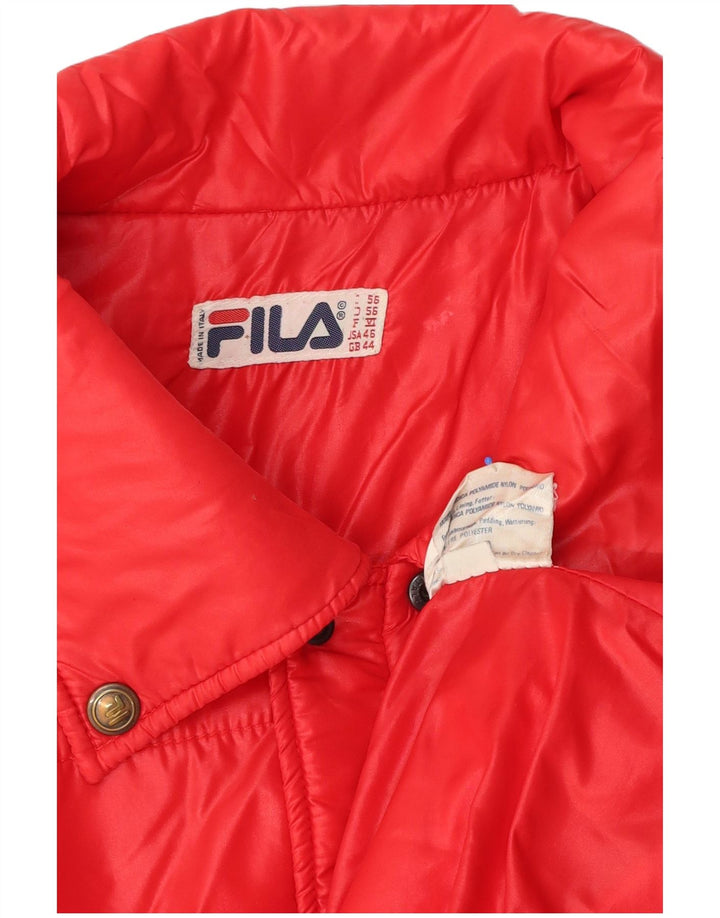 Fila Chaqueta cortavientos para hombre IT 56 XL Poliéster rojo