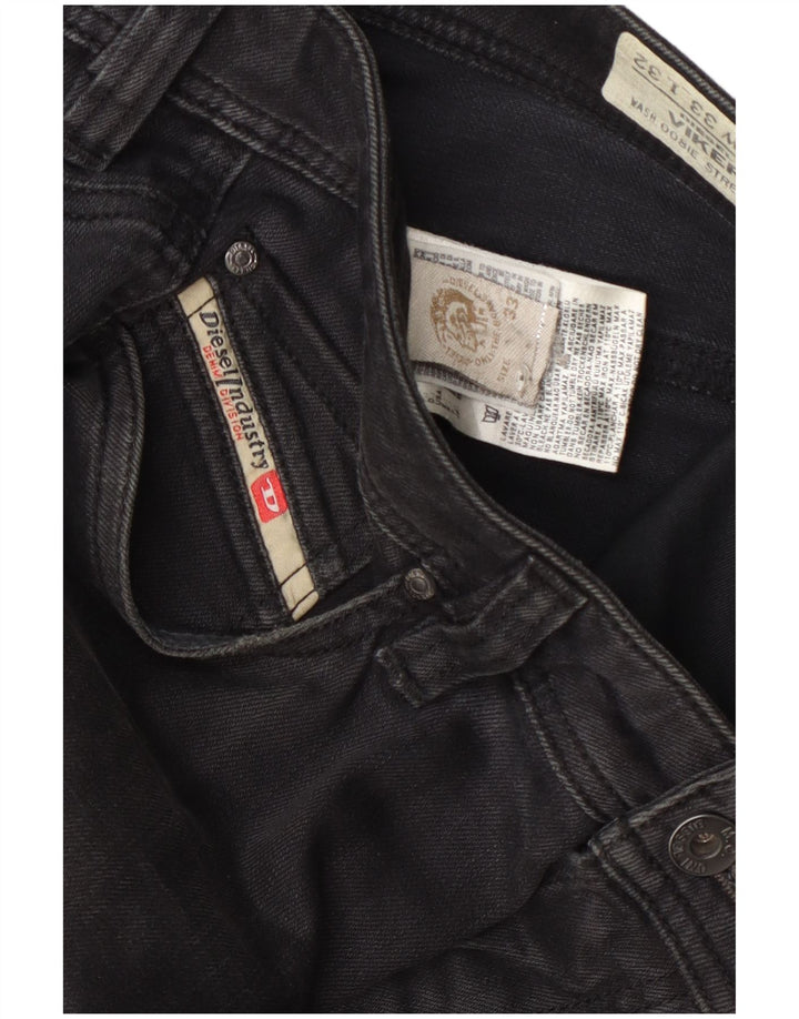 Diesel Hombre Viker Vaqueros Rectos W33 L32 Algodón Gris