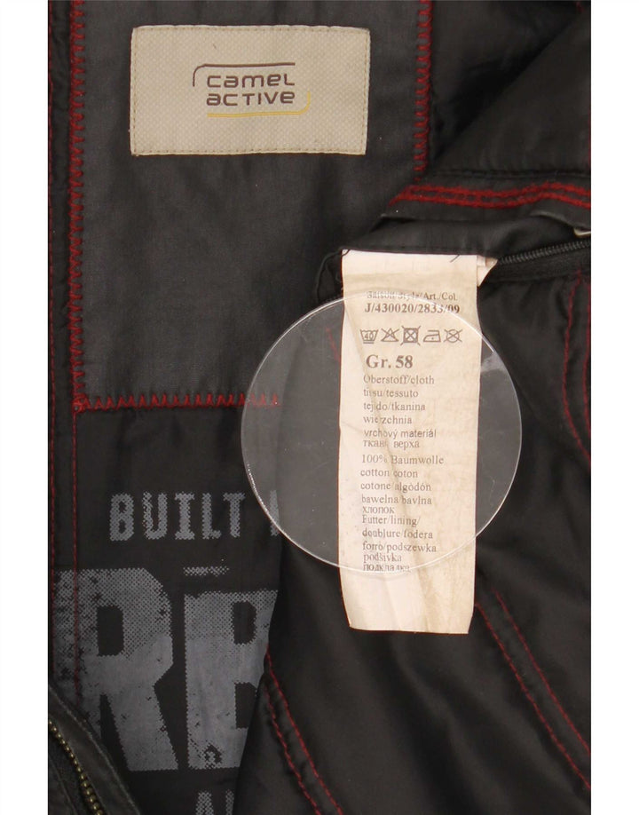 Camel Active Chaqueta cortavientos para hombre EU 58 2XL Algodón negro