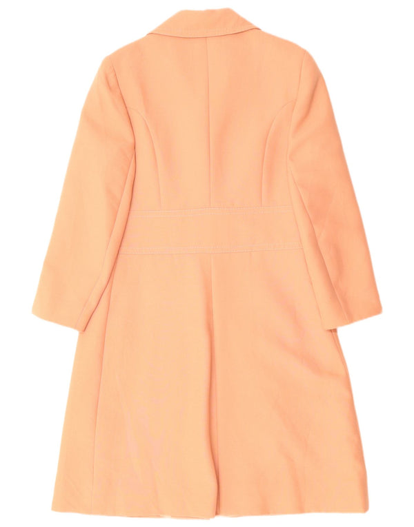 Vintage mujer gabardina Reino Unido 14 naranja medio