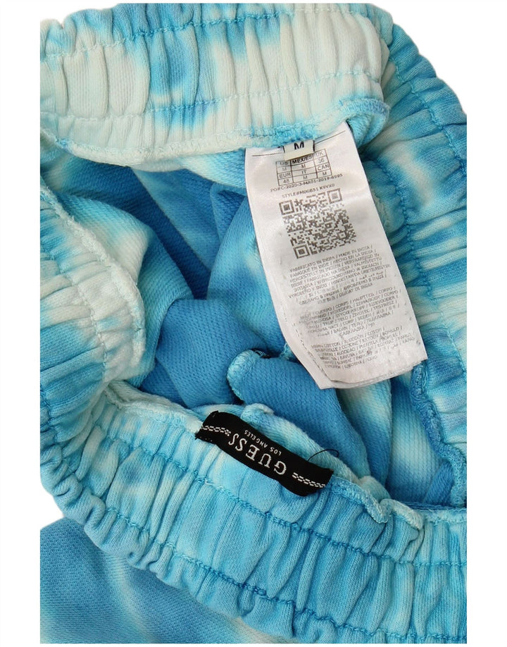 Guess Hombre Pantalones Cortos Deportivos Algodón Tie Dye Azul Medio