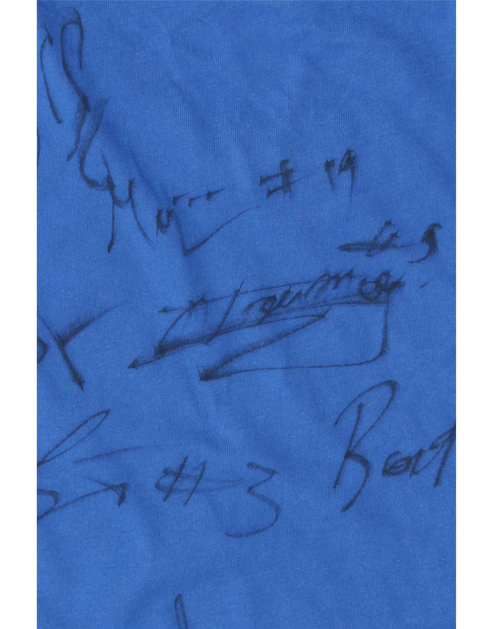 Camiseta Nike Hombre Top Grande Azul Algodón