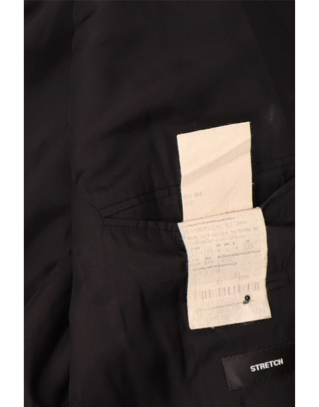 Chaqueta tipo blazer de 3 botones para hombre Hugo Boss EU 52 XL Negro