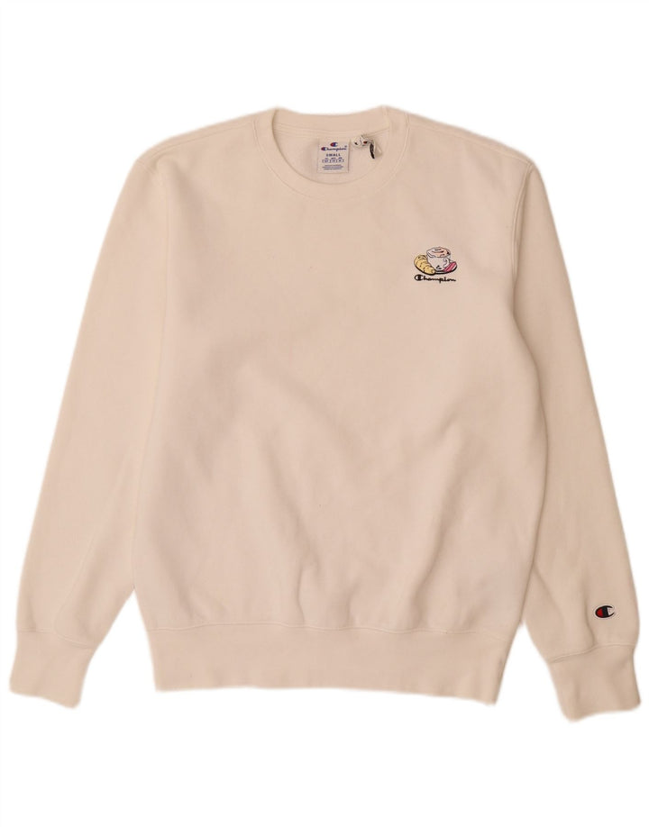 Champion Sudadera Jumper Small Blanco Algodón Hombre