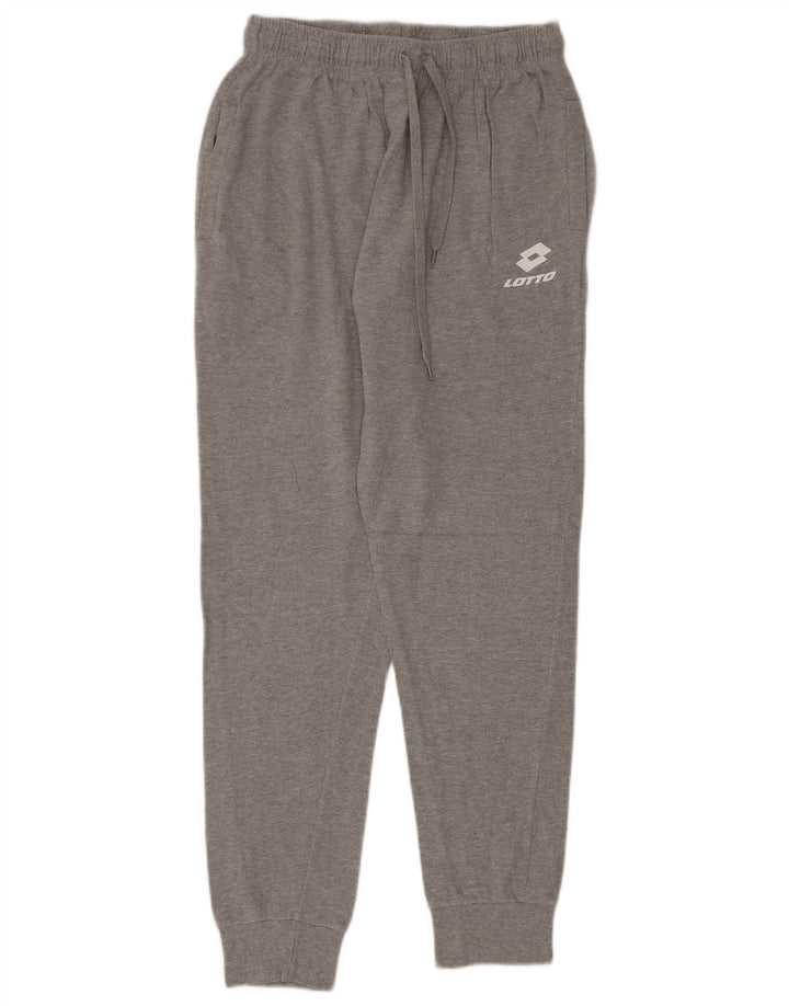 Lotto Hombre Pantalones De Chándal Joggers Large Gris Algodón