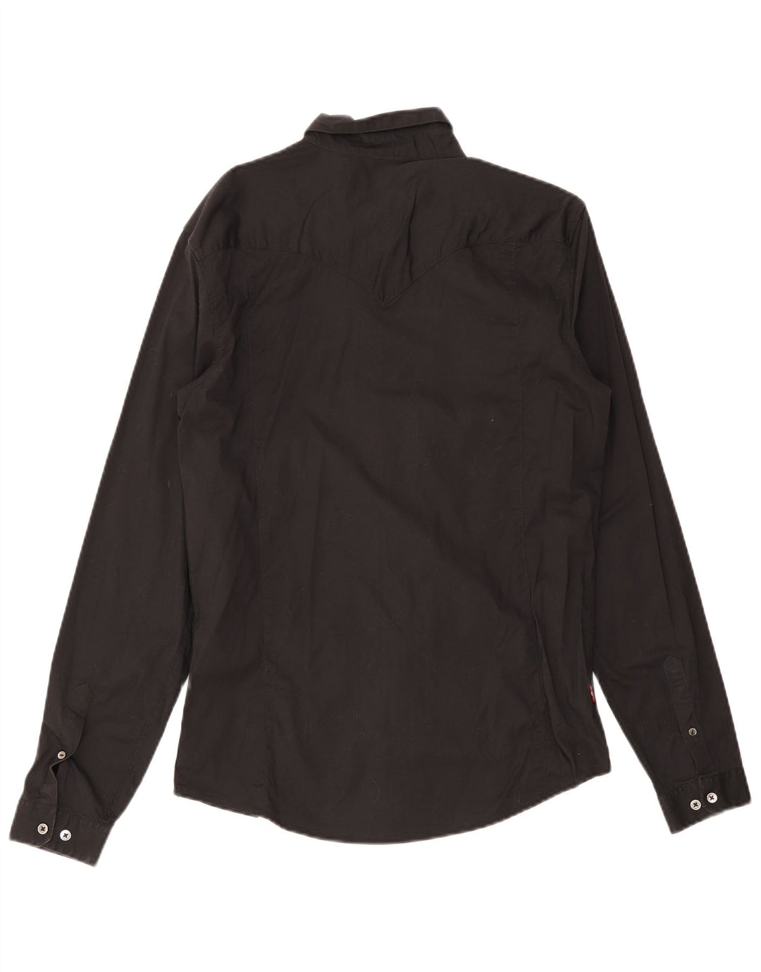 Camisa Levi's para hombre grande de algodón negro