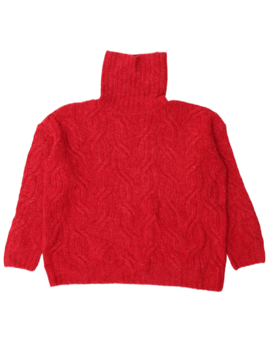 Marks & Spencer Suéter extragrande con cuello vuelto para mujer UK 10 Small Pink
