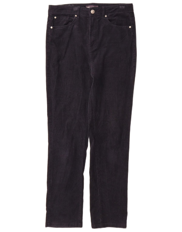 Marks & Spencer Pantalones de pana para mujer UK 12 Medium W30 L30 Azul marino