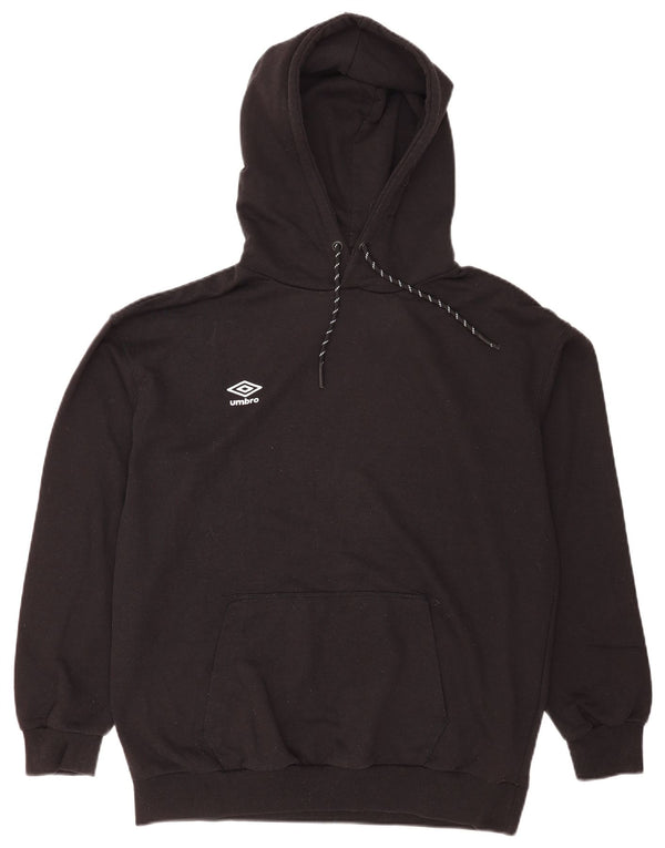 Umbro Hombre Sudadera con Capucha Jumper Medium Negro Algodón