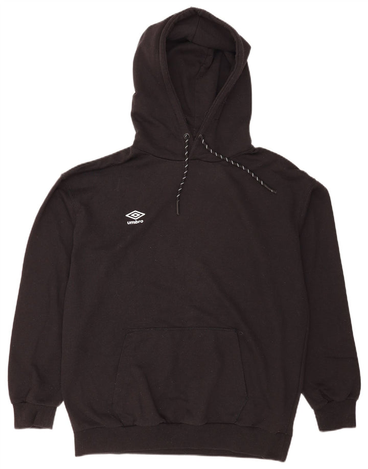 Umbro Hombre Sudadera con Capucha Jumper Medium Negro Algodón