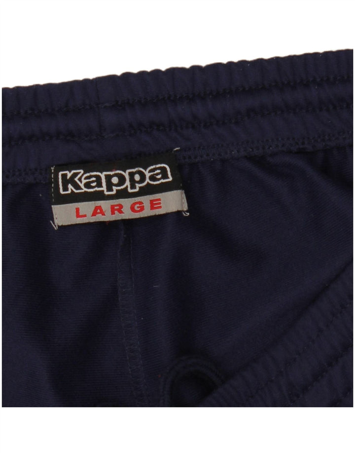 Kappa Hombre Pantalones De Chándal Grande Azul Marino