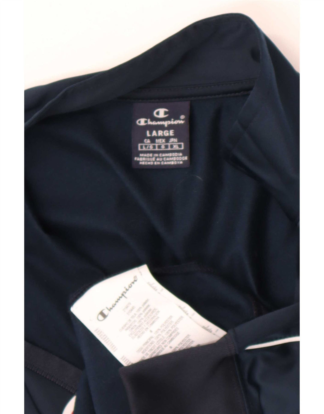 Champion Chaqueta De Chándal Con Gráfico Para Hombre Grande Poliéster Azul Marino